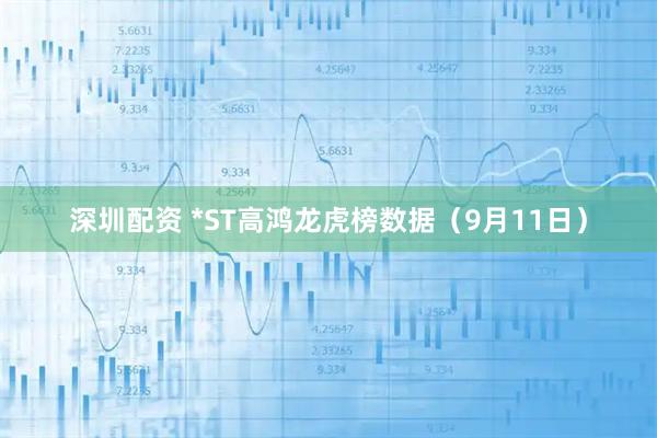 深圳配资 *ST高鸿龙虎榜数据（9月11日）