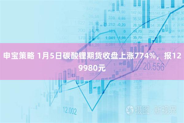 申宝策略 1月5日碳酸锂期货收盘上涨774%，报129980元